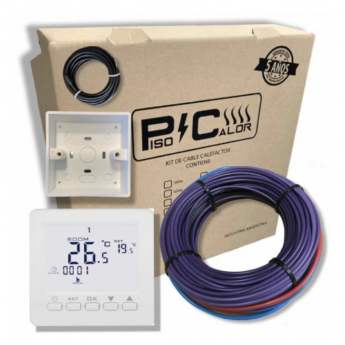 Kit de 1350w con termostato electrónico con sensor de piso