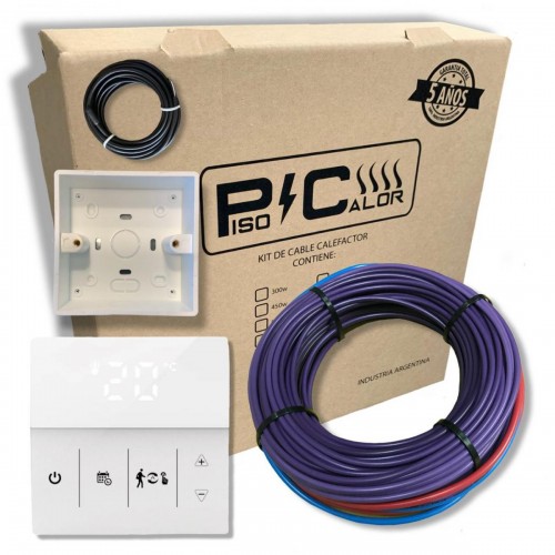 Kit de 3400w con termostato digital con sensor de piso