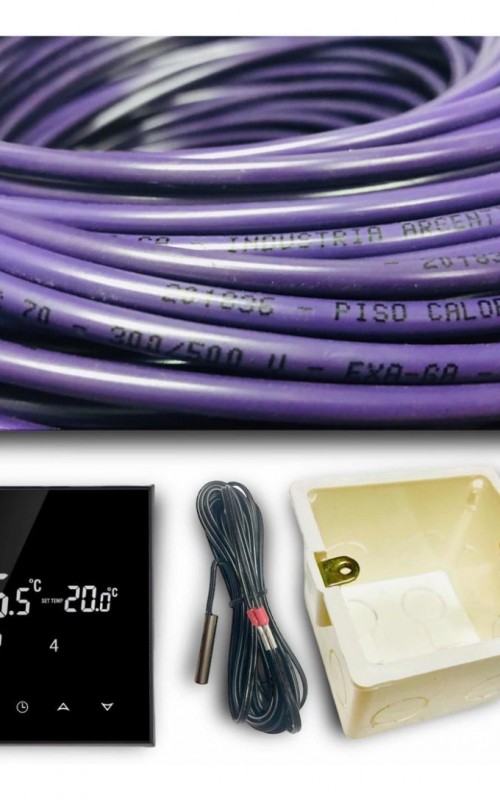 Kit full de instalación 300w ( hasta 3 m2 ) con termostato wifi programable 